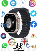 Resim Bunnys Reeder P13 Blue Max 2021 Uyumlu Watch 8 Ultra 49MM Akıllı Saat HK8 PRO MAX AMOLED EKRAN 