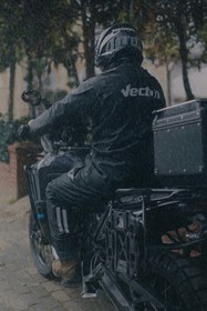 Resim Tech90 Nefes Alır Esnek Özel Üretim Dikişsiz Motorcu Yağmurluk 