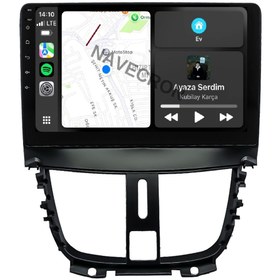Resim NAVECRON PEUGEOT 207 2006-13 UYUMLU ANDROID MULTİMEDYA GERÇEK 4/64 KABLOSUZ CARPLAY GERİ GÖRÜŞ KAMERALI 