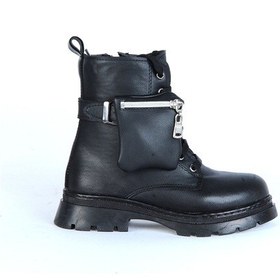 Resim Moda Ayakkabı 23-234 Enissa Siyah Kız Çocuk Bot Ayakkabı 