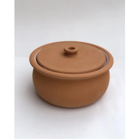 Resim Topsan Doğal Toprak Güveç Tencere Küçük Boy - Beyaz Sırlı 