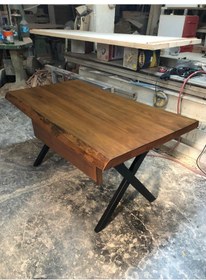 Resim Bintaşmobilya Doğal Kenar Kütük Ofis Masası 