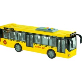 Resim Oyuncak Okul Otobüsü Işıklı Sesli Sürtmeli 27 cm 