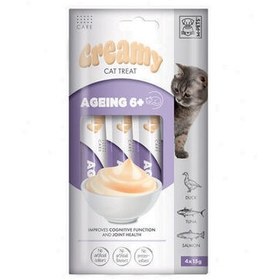 Resim M-Pets Ageing 6+ Eklem Sağlığı Creamy Kedi Ödülü 4x15 Gr 