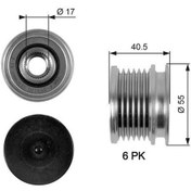 Resim Gates Oap7057 - Alternator Kasnagı Mercedes W203 W210 W220 W639 