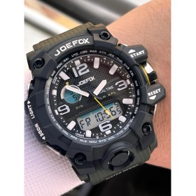 Resim Joefox Digital ve Analog 2 Yıl Garantili Kronmetre+Takvim+Alarm+Aydınlatma Erkek Kol Saati JOE.BK12 