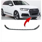 Resim Audi Q7 Ön Tampon Alt Kaplama Çıtası Gri S-line 2020 Sonrası Uyumlu 