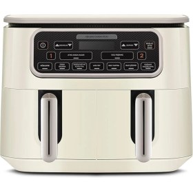 Resim Allians Yüksek Kapasiteli Airfryer Duo Kızartma Cihazı, Bej Renk, 8l 