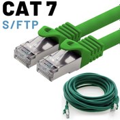 Resim Irenis CAT7 Kablo S/FTP Ethernet Network LAN Ağ Kablosu 25 CM Yeşil 5'li 