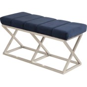 Resim Evodeko Lacivert Bench Puf 