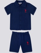 Resim U.S. Polo Assn. Kindly Lacivert Bebek Polo Yaka Tshirt Takım 