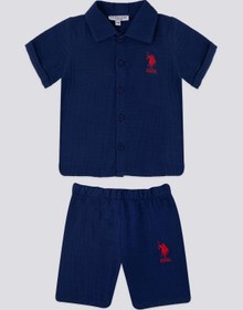 Resim U.S. Polo Assn. Kindly Lacivert Bebek Polo Yaka Tshirt Takım 