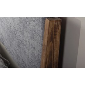 Resim Brady Mobilya Berxo Puflu Ahşap Karyola-Ceviz 