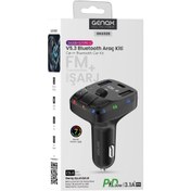 Resim Nisa GNX028 V5.3 Bluetooth FM Transmitter Araç Kiti – 2xUSB + 1xType‑C | 30W PD Hızlı Şarj Destekli 