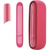 Resim Zigver 3 In 1 Durumda Iqos Için 3.0 Tam Koruyucu Kapak Yan Kapak ile Üst Kapağı Kabuk Iqos Duo Rose 