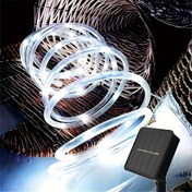 Resim Bahçe Dış Mekan Güneş Enerjili LED Iş Çubuğu, 8 Aydınlatma Modlu, Solar Şarj ile Noel Yolu, İskele ve Bahça Süslemesi ikiye Katlanabilir Tube Light String - Evliliklerde Kullan, şeker Bayramı dekorasyonları, öncekli süslenme 