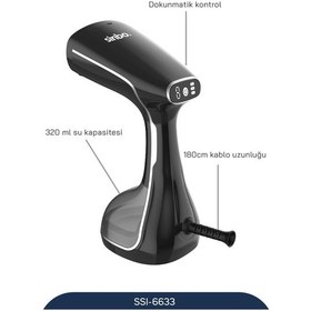 Resim Sinbo SSI-6633 1640 W Dikey Buharlı Kırışıklık 
