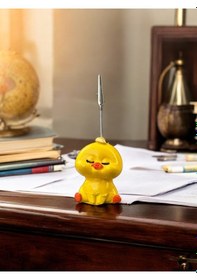 Resim Altın Saçlı Kawaii Sevimli Sarı Civciv Fotoğraf Ve Not Tutucu - Ofis Masa Not Tutacağı Sarı 