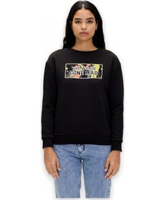 Resim Bad Bear 24.04.12.002 Re-carina Crewneck Sweat Siyah Unisex Sweatshirt Siyah 