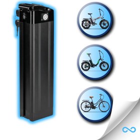 Resim Byqee Elektrikli Bisiklet Bataryası Sele Altı Silverfish Alt Çıkış 