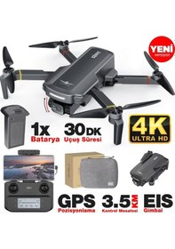 Resim Sjrc F5s Pro+ Plus 4k Kameralı Drone Seti +3.5km Menzil+30 Dakika Uçuş Süresi+çanta+eıs Gimbal+takip Modu 