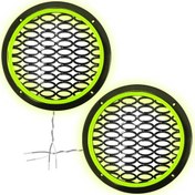 Resim Genel Markalar Ledli Hoparlör Kapak 20cm 2Adet 12v Pk-5051, Açık Yeşil 