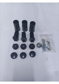 Resim Toprak Havlupan Antrasit Renk 3 'lü Havlupan Montaj Seti 