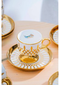 Resim Leoni 6 Kişilik Kahve Fincan Takımı - 90 Ml Çok Renkli 