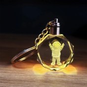 Resim Kristal Renk Değiştiren Astronot Anahtarlık 