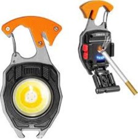 Resim Powerdex Şarjlı Çok Amaçlı Çakmaklı Kamp Lambası, El Feneri Siyah 