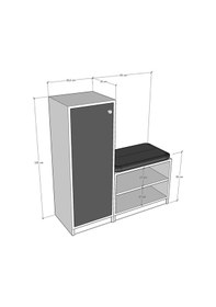 Resim Asra Trend Beyaz Ayakkabılık A-11 Çok Renkli 