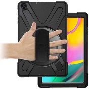 Resim Fuchsia Apple iPad 6 Air 2 Uyumlu Defender Zırh Tablet Kılıfı Askılı 360° Dönebilir Standlı Tam Koruma 