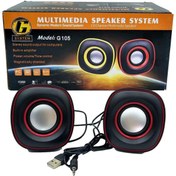 Resim G105 Pc Usb Mini Speaker 1+1 Hoparlör Ses Sistemi Platoon PL-4086 