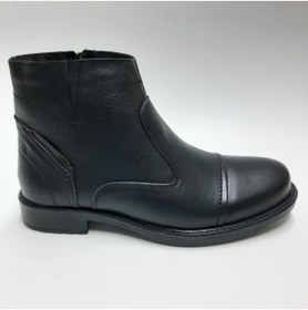 Resim Adnan Bozkaya Hakiki Deri Kauçuk Tabanlı Kaymaz Taban Kışlık Erkek Bot 