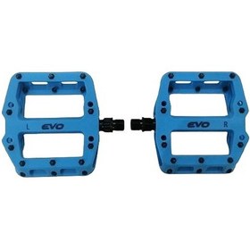 Resim Evo Mavi Plastik Rulmanlı Platform Çivili Bisiklet Pedalı 
