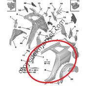 Resim Peugeot 3008 (2016-2023) Sağ Arka Çamurluk (Orijinal) 