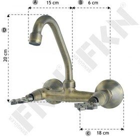 Resim Fkn Klasik Osmanlı Duvardan Antik Lavabo Bataryası 