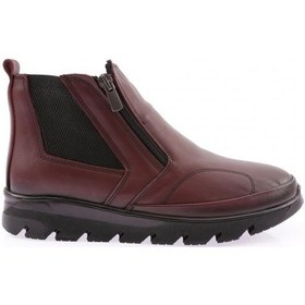 Resim Dgn 10300 Kadin Fermuar Detayli Bot 2003-692-R0309 Bordo 