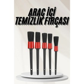 Resim Pileli Store Araç Içi LED Aksesuar 5 Farklı Detaylı Araba Temizlik Fırçası Oto Temizleme Fırçası 