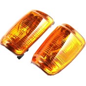 Resim Aeethericly 1 Çift Yan Kanat Ayna Dönüş Sinyal Işığı Lensi Konut Gösterge Lambası Kapağı 2015-Up Ford Transıt 150 250 350Hd (Yurt Dışından) 