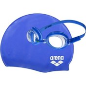 Resim Arena Pool Set Çocuk Yüzücü Gözlüğü Ve Bonesi 6-12 Yaş 9242370 Beyaz 