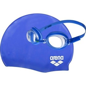 Resim Arena Pool Set Çocuk Yüzücü Gözlüğü Ve Bonesi 6-12 Yaş 9242370 Beyaz 