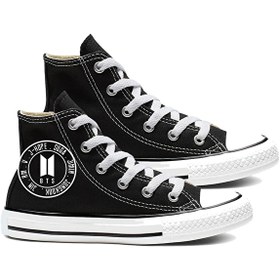 Resim BTS Stars Canvas Design Sneaker Spor Ayakkabı 