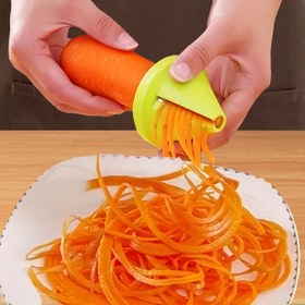 Resim 1 Adet Sebze Dilimleyici - Sağlam Plastik Yapı, Havuç, Salatalık, Patates ve Pancar için Verimli Konik Tasarım - Hızlı Hazırlık Süresi, Düzgün Dilimler & Rendeler - Kompakt Mutfak Aleti, Kolay Temizlenebilir & Yerden Tasarruflu Depolama, Havuç Doğrama, Ergonomik Tutma Yeri, Dayanıklı Yapı, Meyve Soyucu, Aşçılar İçin 