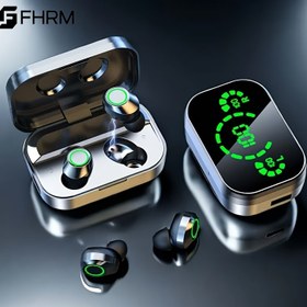 Resim LED Aynalı Spor Kablosuz Kulak İçi Kulaklıklar - HIFI Stereo Ses, Moda Tasarım, Düşmeyen Sağlam Yapı, Uzun Pil Ömrü, Ergonomik Kullanım Konforu, Apple ve Android Uyumlu, Acil Şarj Özellikli, Müzik, Oyun, Spor, Seyahat, İşe Gidiş-Geliş, Tatil/Halloween/Şükran/Güzellik İçin Mükemmel Hediye! 