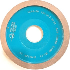 Resim Pultuva Elmas Bi̇leme 12A2 Çanak Modeli̇ 150 x 10 Deli̇k Çapı 32 mm KUM 100 x 80 mm 