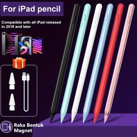 Resim Apple için Kalem A16 9. Nesil, Avuç Reddetme Eğim Duyarlığı Hızlı Şarjlı Stilus for ipad A16/11-6. Nesil, Air 11 İnç/13 İnç M3/M2/5. Nesil-3. Nesil, Pro 33 0.00 İnç/11 İnç/M4/12.9 İnç, Mini A17 Pro/6/5. Nesil 