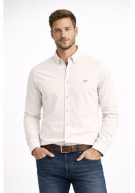 Resim Badbear Erkek Cotton Beyaz Gömlek Vıctor Basıc Off-white Beyaz 