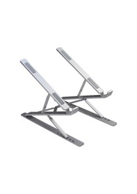 Resim Çift Katlı Ayarlanabilir Notebook Laptop Alüminyum Stand 
