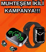 Resim Toptan Bulurum Yeni Nesil Akıllı Saat ve Ucuz Kaliteli Bluetooth Kablosuz Kulaklık Amoled Ekran 